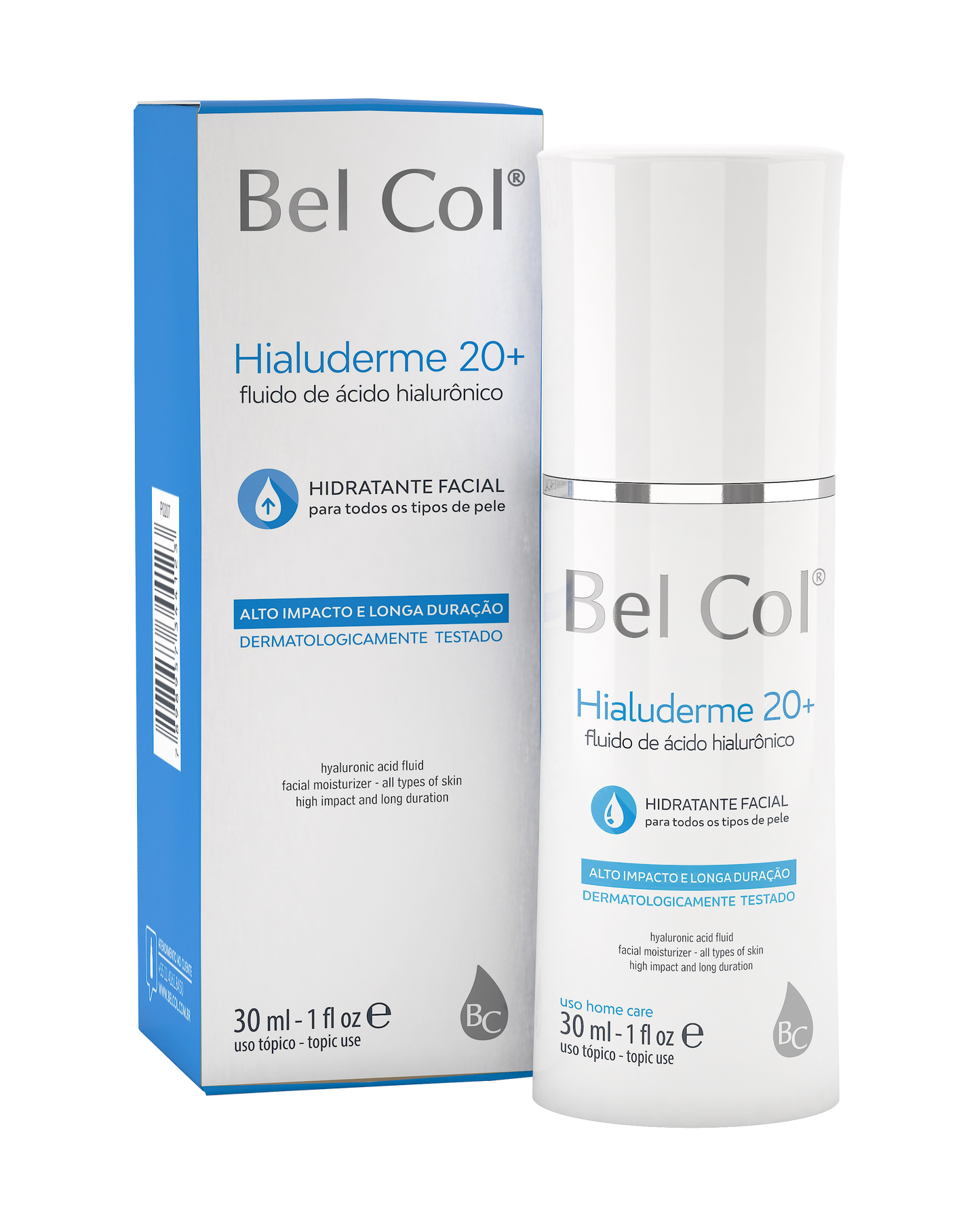 Hialuderme 20 + Fluido de acido hialuronico - 30ml