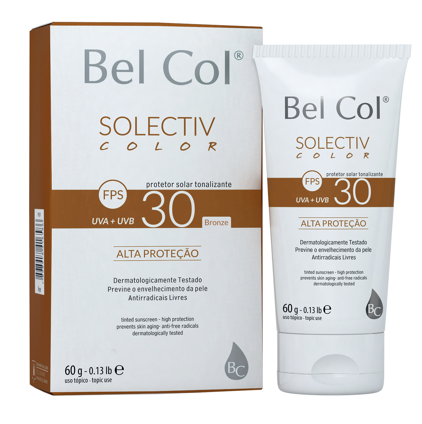 Solectiv Color FPS 30 AREIA, BEGE E BRONZE - 60g